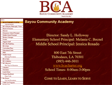 Tablet Screenshot of bcacharter.org